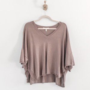 Anthropologie Oversized Short Sleeve Knit Top